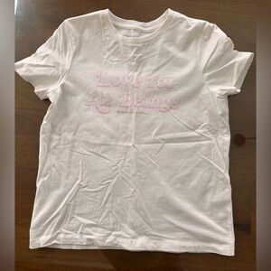 Spiritual Gangster White Tee with Pink Print